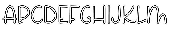 Merry Bright Outline Font UPPERCASE