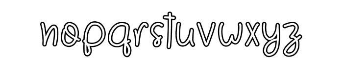 Merry Bright Outline Font LOWERCASE