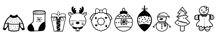 Merry Christmas Dingbats Font OTHER CHARS
