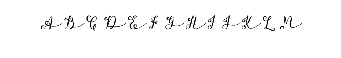 Merry Script Font UPPERCASE
