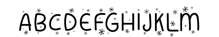 Merry Sugar Snow Font UPPERCASE