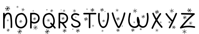 Merry Sugar Snow Font UPPERCASE