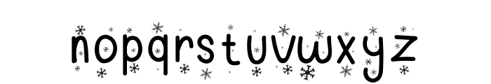 Merry Sugar Snow Font LOWERCASE