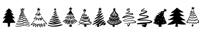 Merry Tree Set Font LOWERCASE