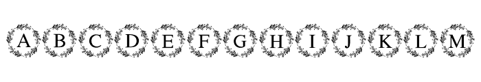 Merry Wreath Font UPPERCASE