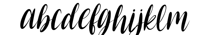 MerryScript-Italic Font LOWERCASE