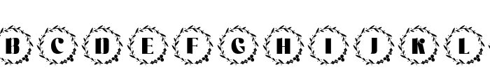 Merrycle Monogram Font LOWERCASE