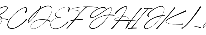 Merrys Handwritten Italic Font UPPERCASE