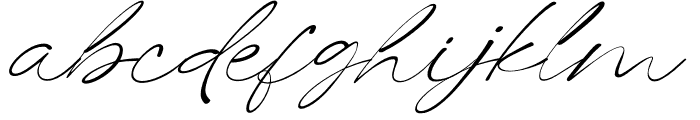 Merrys Handwritten Italic Font LOWERCASE