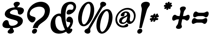 Merrys Italic Font OTHER CHARS