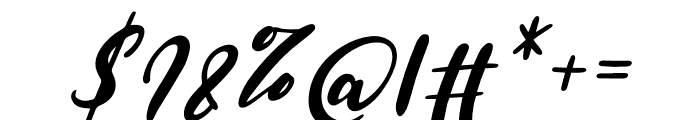 Mersella Italic Font OTHER CHARS