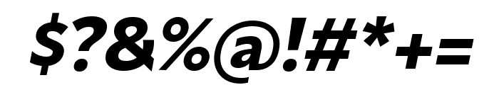 Mersin Bold Italic Font OTHER CHARS