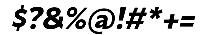 Mersin-BoldItalic Font OTHER CHARS