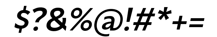 Mersin Medium Italic Font OTHER CHARS
