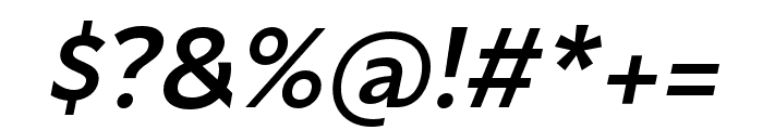 Mersin-MediumItalic Font OTHER CHARS