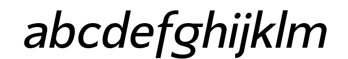 Mersin Regular Italic Font LOWERCASE