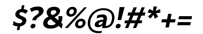 Mersin Semi Bold Italic Font OTHER CHARS