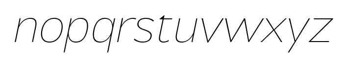 Mersin Thin Italic Font LOWERCASE