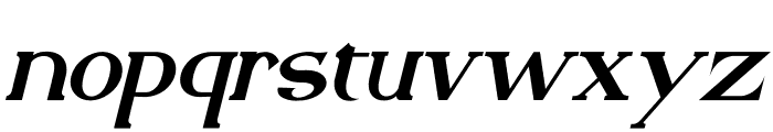 Mervien Italic Font LOWERCASE