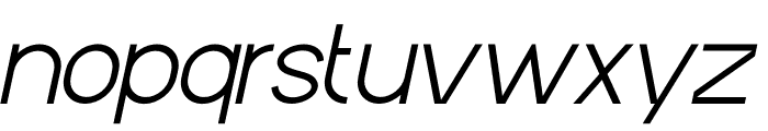 Mesozoic Italic Font LOWERCASE