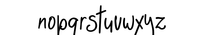 Messy Bun Handwriting Regular Font LOWERCASE