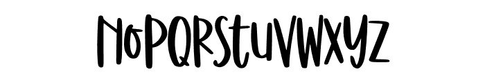 Messy Letter Font LOWERCASE