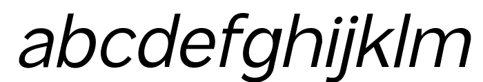 Mesveda Medium Italic Font LOWERCASE