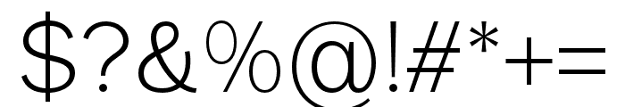 Mesveda-Regular Font OTHER CHARS