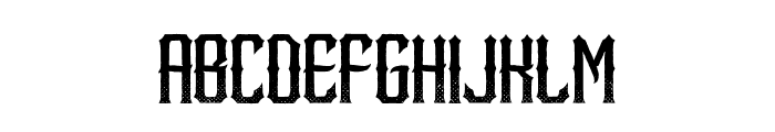 Metal Core Rough Font UPPERCASE
