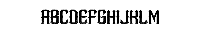Metal Core Rough Font LOWERCASE