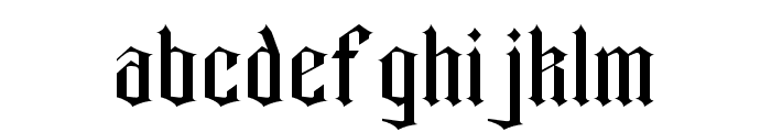 Metal Gothic Regular Font LOWERCASE