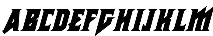 Metal Vengeance Italic Font LOWERCASE