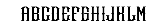 Metal halloween Font LOWERCASE