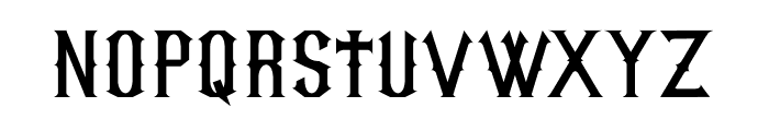 Metal halloween Font LOWERCASE