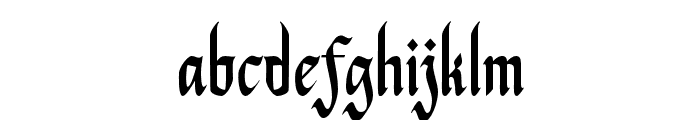 MetalickKnight-Regular Font LOWERCASE