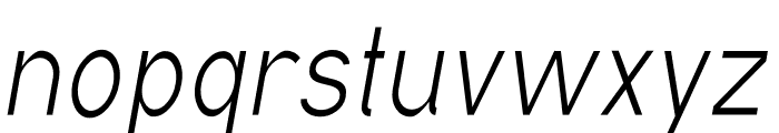 Metaverse-thin Italic Font LOWERCASE