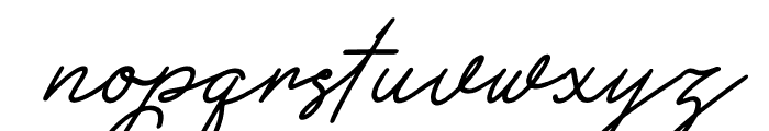 Methamory Italic Font LOWERCASE