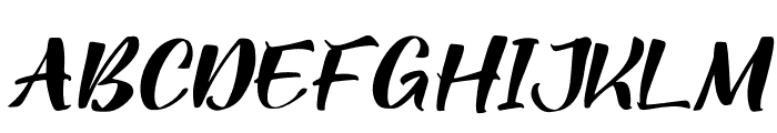 Methylia Italic Font UPPERCASE