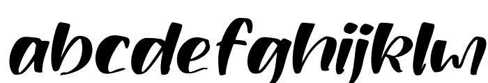 Methylia Italic Font LOWERCASE