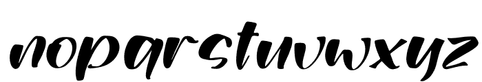 Methylia Italic Font LOWERCASE