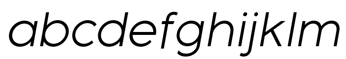 Meticula Light Italic Font LOWERCASE