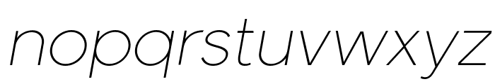 Meticula Thin Italic Font LOWERCASE