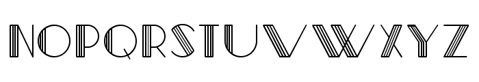 Metrica Multi-Lined Font LOWERCASE