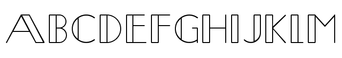 Metrica Regular Font UPPERCASE
