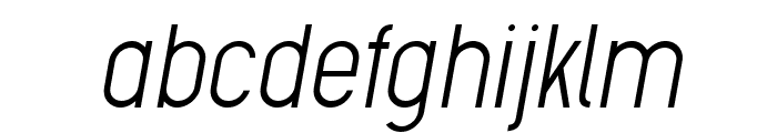 Metroland Light Italic Font LOWERCASE