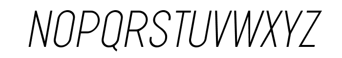 Metroland Thin Italic Font UPPERCASE