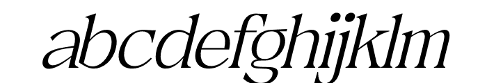 Metrolin Italic Font LOWERCASE