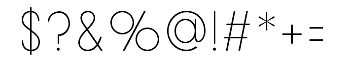 Metrovan-Light Font OTHER CHARS