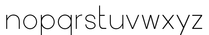 Metrovan-Light Font LOWERCASE