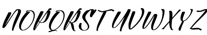 Mettalia Italic Font UPPERCASE